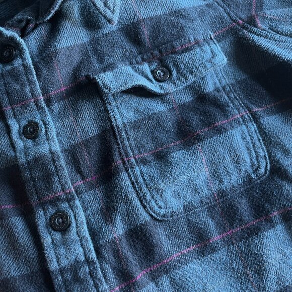 Patagonia twilight blue flannel 12 - Picture 3 of 10